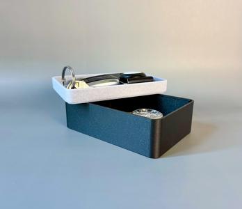 Stacked Organizer Box and Tray