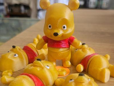 Winnie the Pooh micro hero articulating bear
