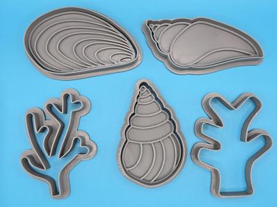 Sea Shell Sand Beach Summer Playdoh Cookie Cutter