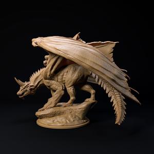 Adult Blue Dragon - pre-supported dragon