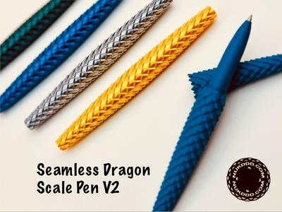 Seamless Dragon Scale Pen for Pilot G2