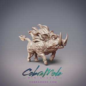 Flaming War Pig - Gorlag Firepig (Pre-supported)