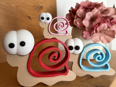 Adorable Snail with Big Eyes