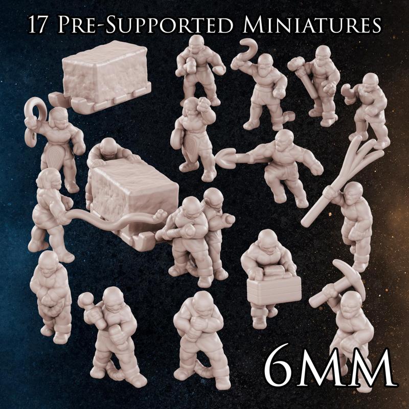 6mm - Egyptian Slaves - Ancients