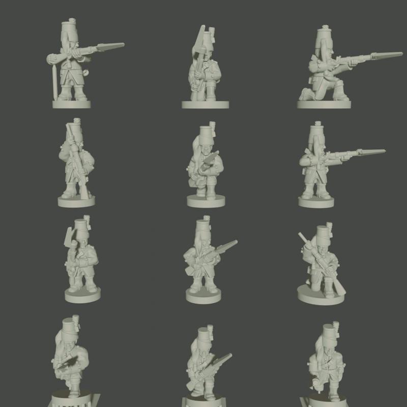 6-15mm French SYW Skirmishers in Mirlitons (SYW-FR-5)