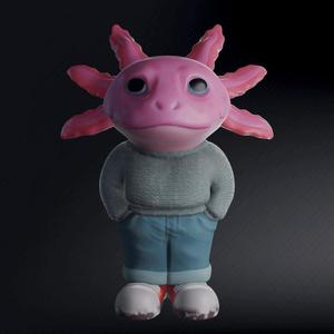 Chill Axolotl, Chill Ajolote | Un Tio Chill De Cojones,  AKA CHILL GUY Axolotl - CHILL DE COJONES