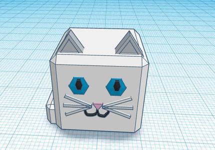 Low poly Kiwi the Kitty