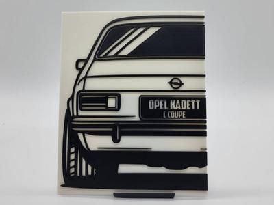 2D Wall Art Opel Kadett C Coupe