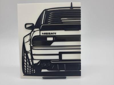 2D Wall Art Nissan 240SX Driftcar JDM