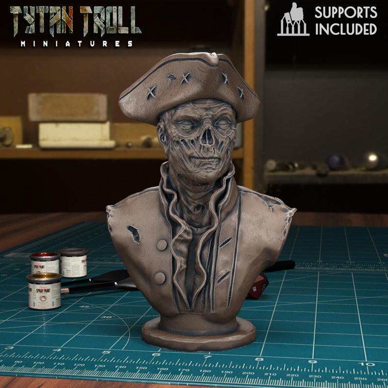 Ghoul John Hancock Fallout [Fallout 4] Inspired Bust [Pre-Supported]