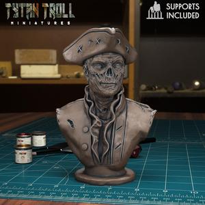 Ghoul John Hancock Fallout [Fallout 4] Inspired Bust [Pre-Supported]