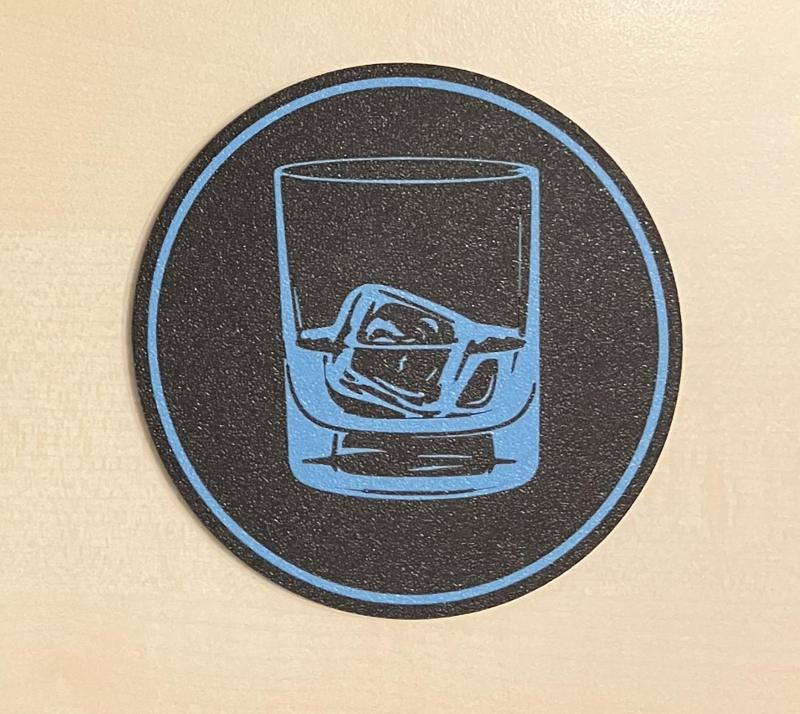 Whiskey coaster