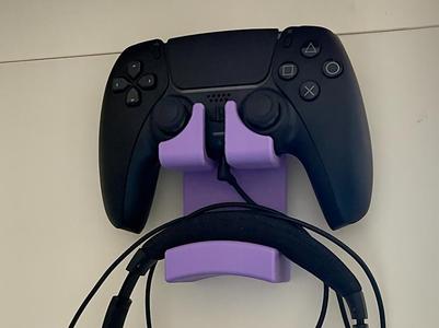 PS5 Controller + (cable) Headset Wall Mount