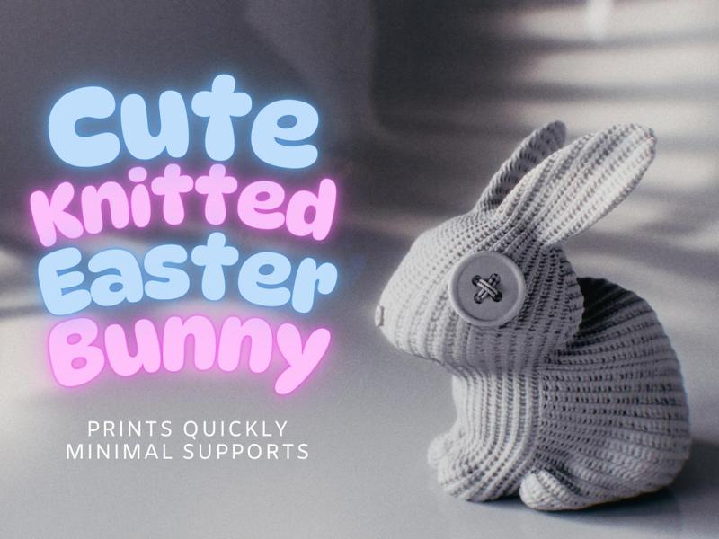 Cute Knitted Easter Bunny
