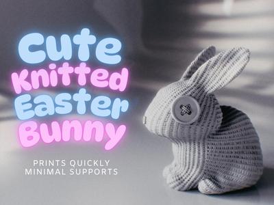 Cute Knitted Easter Bunny