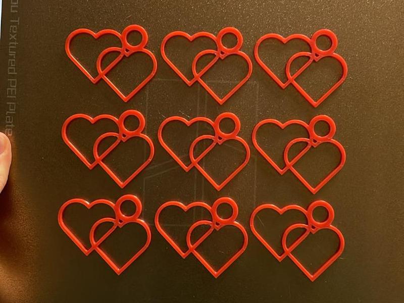 Simple heart keychain - Valentine’s day Gift