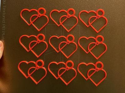 Simple heart keychain - Valentine’s day Gift