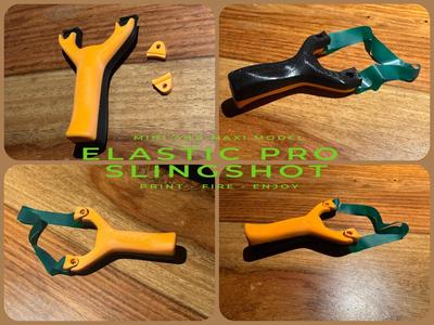 Elastic Slingshot Pro 3D Printable Precision Power
