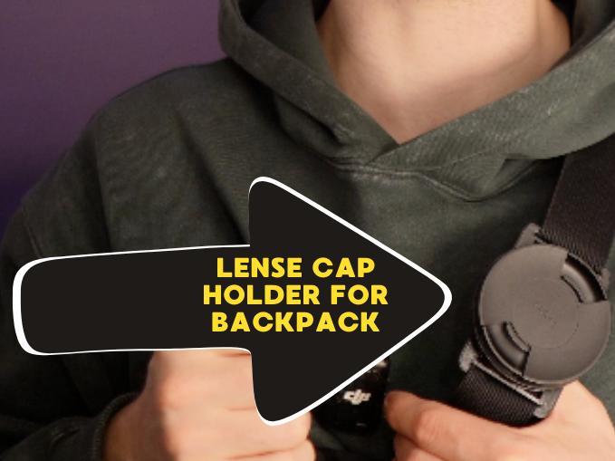 Lense Cap Mount for Backpack Strap 49 58 & 67 mm