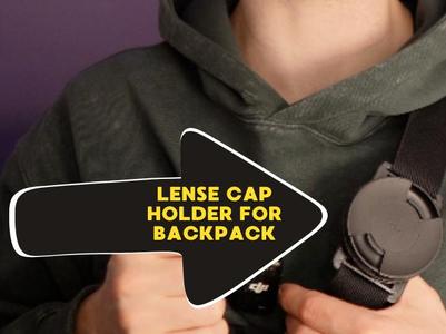 Lense Cap Mount for Backpack Strap 49 58 & 67 mm