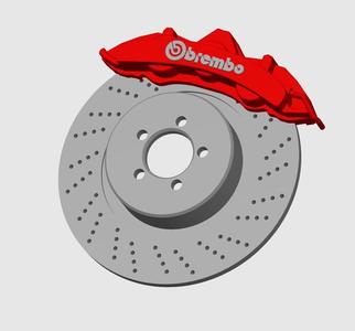 Brembo Racing Brakes Keychain thing AMS remix