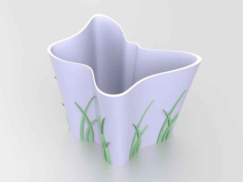 Butterfly-shaped Vase / Planter / Container