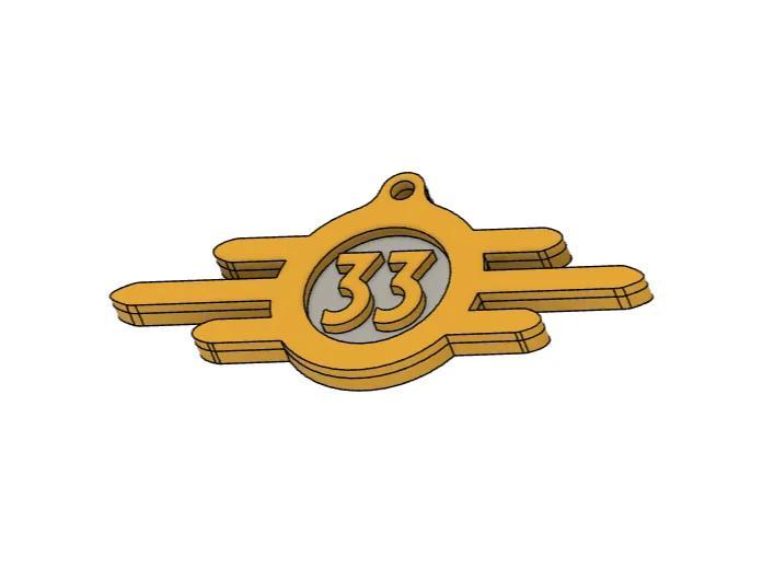Keychain and Magnet Vault 33 of Fallout