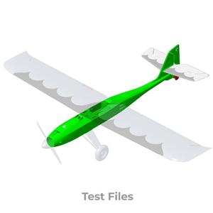Stick 800 mm RC Trainer Plane - Test Files
