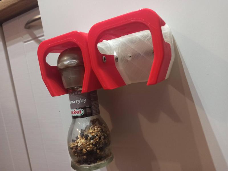 Modular spice holder for Kotanyi mill - Držák na kořenky pro mlýnek od Kotanyi