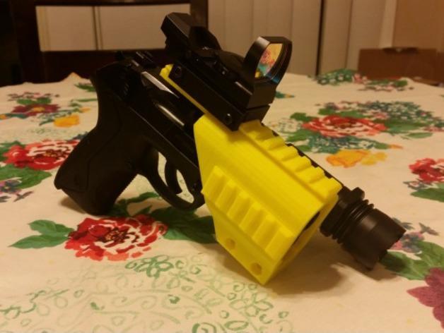 Airsoft Pistol Tri-Rail Mount