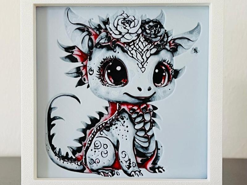 Erna the little Hueforge Dragon - frameless