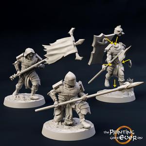Modular Half-Orc Pikemen - Presupported