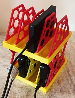 External SSD & HDD stackable holder