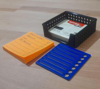 Organizér pro lepící bločky 75x75mm (Organizer for sticky notes)