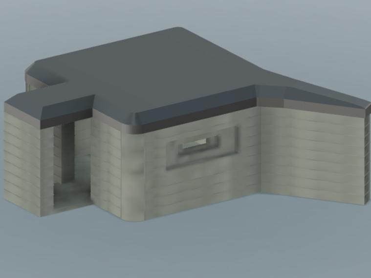Bunker ww2 wargaming tabletop terrain diarama V2