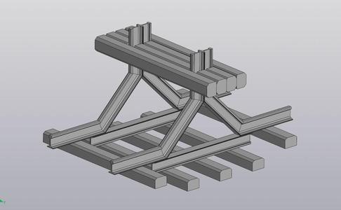Railways dead end. Version 2. H0 (1/87 scale)