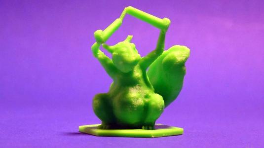 Magic The Gathering Squirrel Token with Nunchucks!