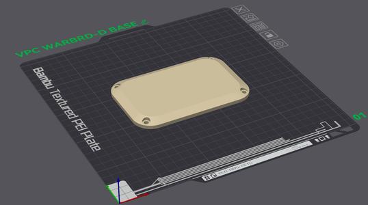 VIRPIL WARBRD-D - Blank Base Plate