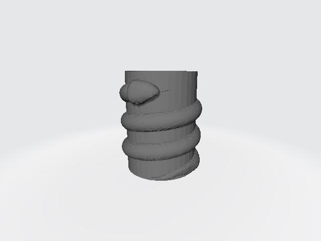 Snake wrapped cup