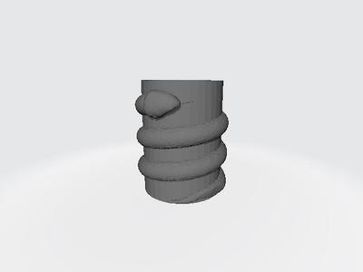 Snake wrapped cup