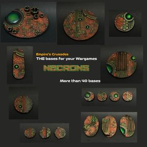 NECRONS Bases and Toppers for your Miniatures