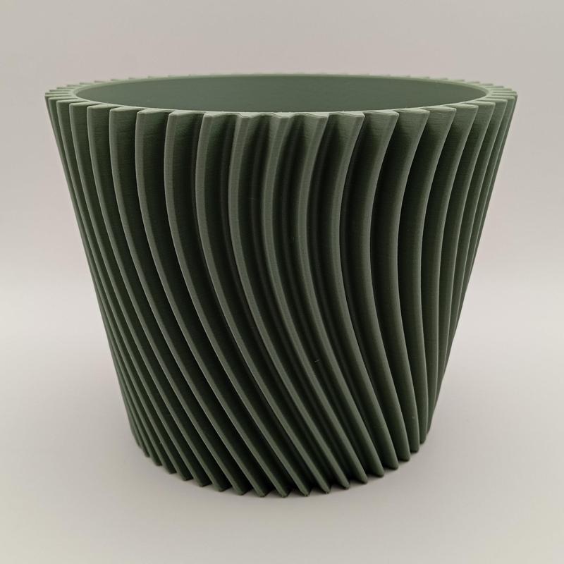Cache-pot Flux Torsadé