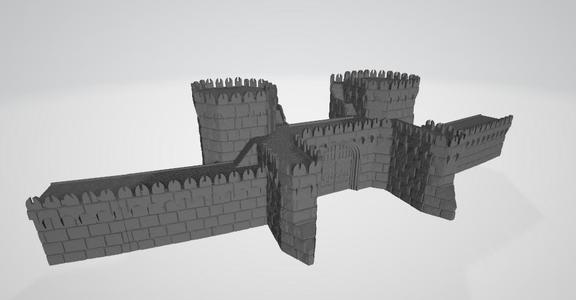 Minas Tirith Gate 10mm Scale WIP