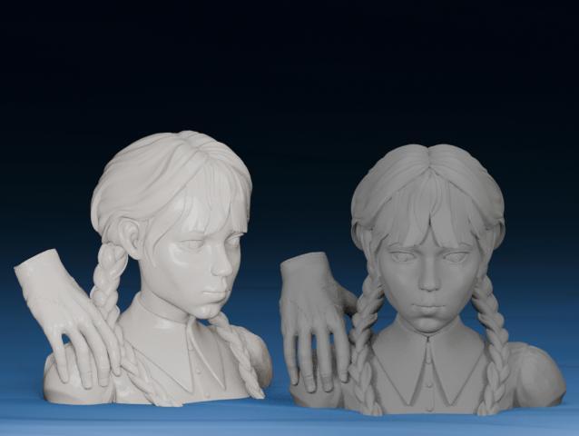Wednesday Addams Family Bust
