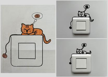 Wall Light Switch Decoration #7