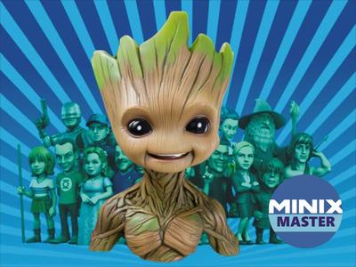 bust of baby groot