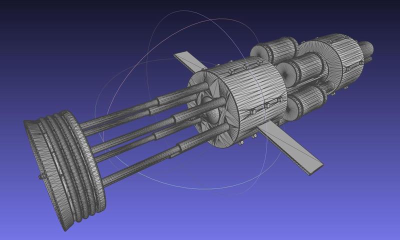 Orion Nuke Driven Hypothetical Spaceship Concept