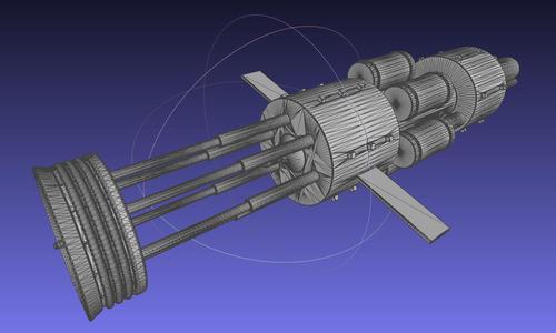Orion Nuke Driven Hypothetical Spaceship Concept