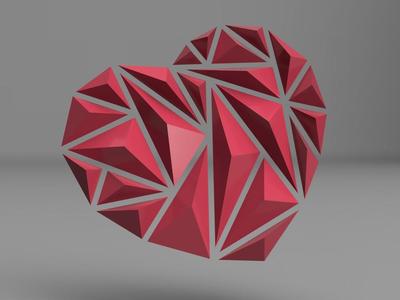 Heart – triangular needle (pyramids)