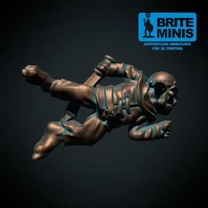 Orc corpse (supportless, FDM friendly)